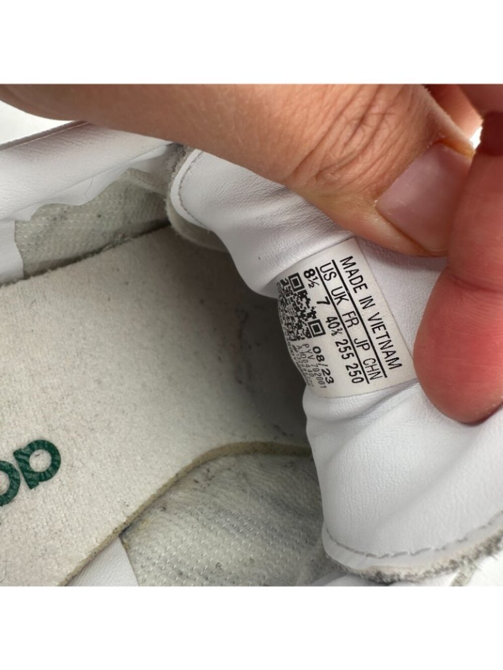 Adidas Originals Samba Women Size 8.5 White Green Rubber Sole Casual Shoes - Picture 10 of 11